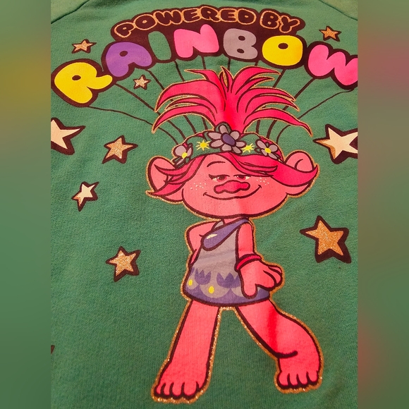 Trolls Rainbow 6X Girls Long Sleeve Shirt - Picture 5 of 5